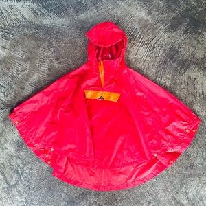 Kids Red Rain Poncho